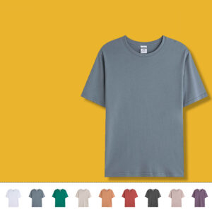 AG190g Compact Spun Short-Sleeve Pure Cotton Blank T-Shirt, Crew Neck, Cultural Shirt, Group Uniform, Custom Printing Logo