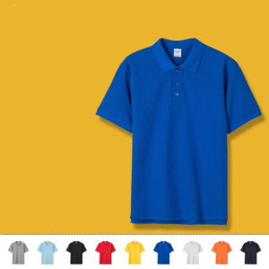 AG230g CVC tight-fit polo shirt, short sleeve, custom solid color, summer unisex style, embroidered cultural shirt, blank logo