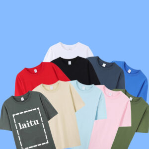 Custom Cotton Short Sleeve Logo Printing Event Cultural Election Shirt, Large Size Crew Neck T-Shirt with Lettering