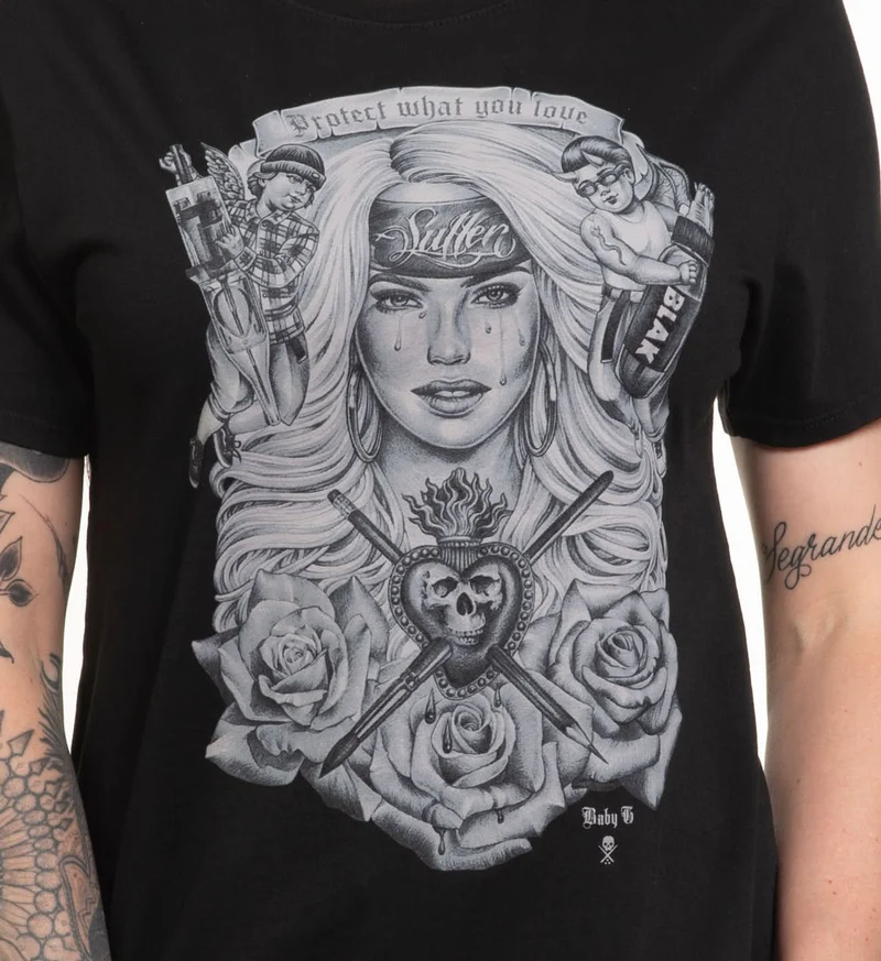 Womens Issue Baby G-neck Black - Image 2